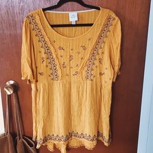 Yellow Tunic Top